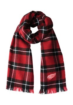 NHL Detroit Red Wings Plaid Blanket Scarf