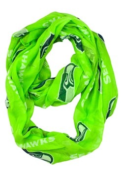 NFL Seattle Seahawks Sheer Team Logo Infinity Scarf