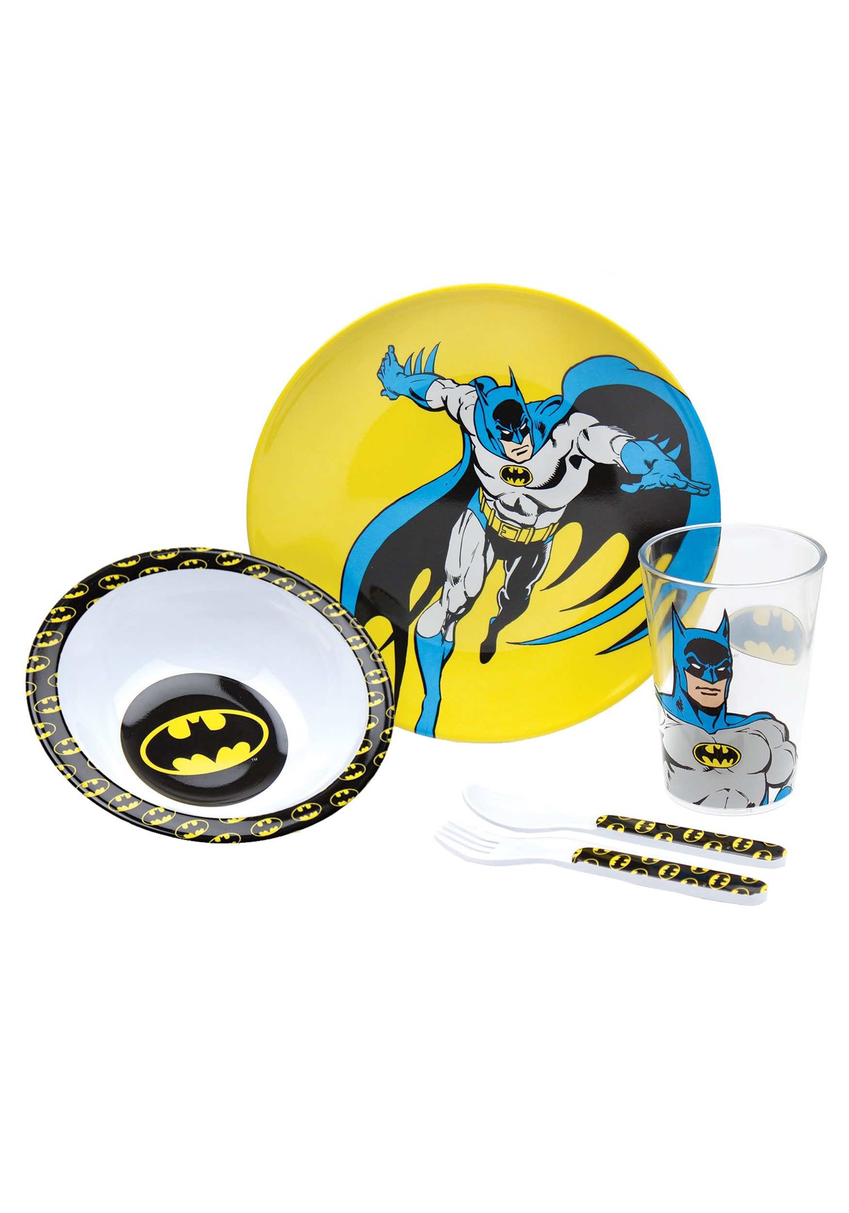 DC Comics Batman Melamine Mealtime Set DC Comics Batman Melamine Mealtime Set