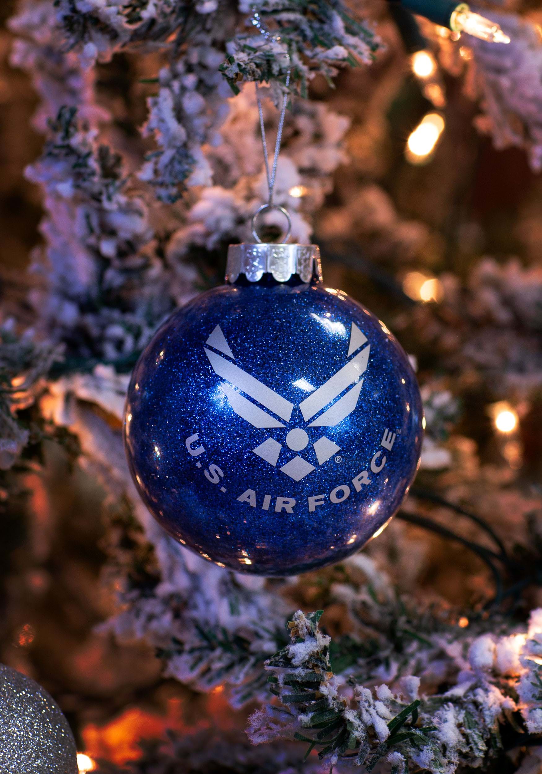 US Air Force Glass Bulb Ornament