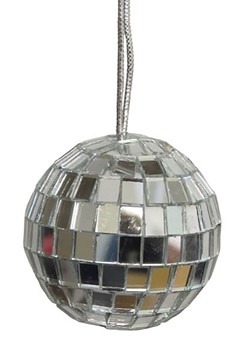 4" Mirror Disco Ball Ornament 4pc