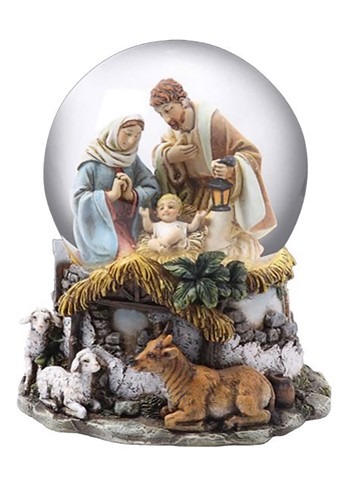 Nativity Holy Family Musical Waterglobe