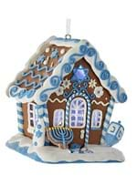 Hanukkah Gingerbread LED House Ornament Alt 3