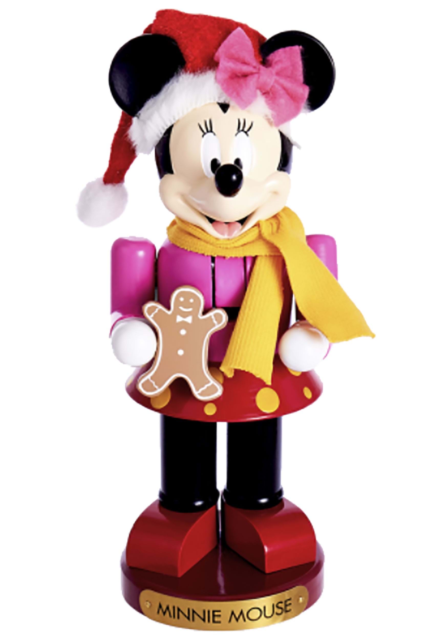 Minnie Mouse Nutcracker with Gingerbread Man