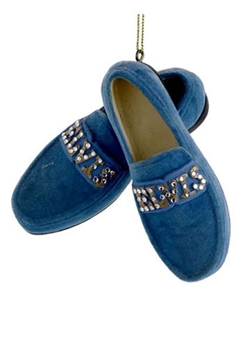Elvis Blue Suede Shoes Ornament
