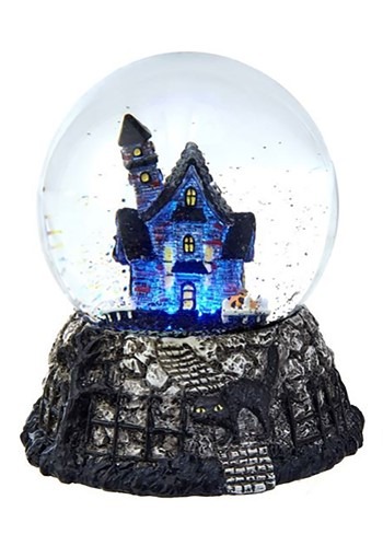 LED Haunted House Waterglobe