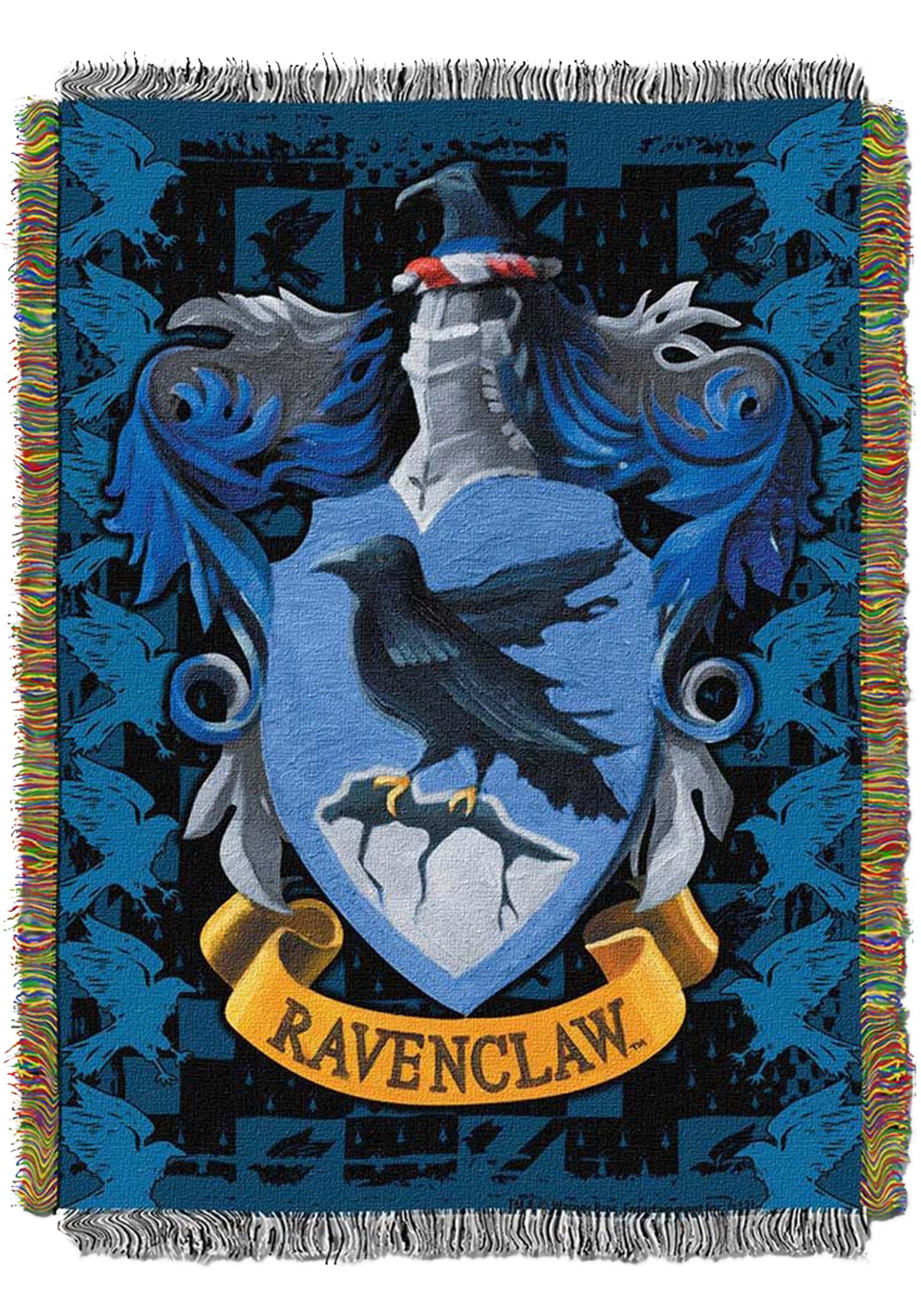 Ravenclaw Crest Harry Potter Woven Tapestry Blanket