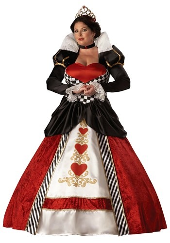 Womens Queen of Hearts Plus Size Costume