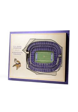 Minnesota Vikings 5-Layer Stadium Wall Art