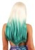 Womens Blonde and Green Ombre Wig Alt 1