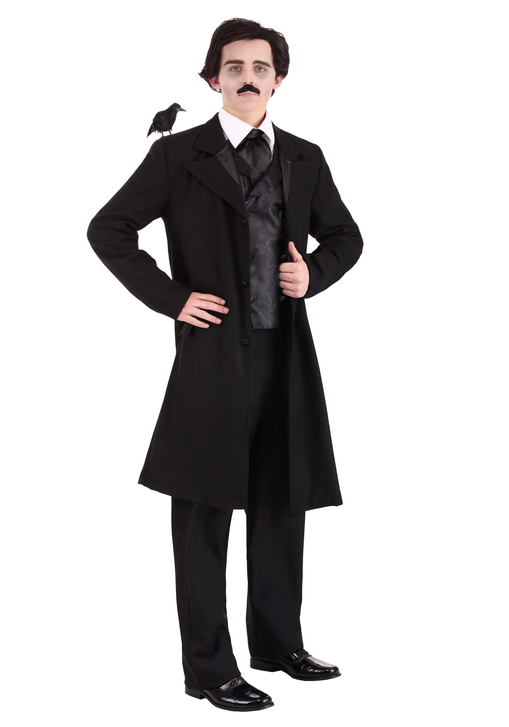 Photos - Fancy Dress FUN Costumes Exclusive Edgar Allan Poe Costume for Men Black FUN0998AD