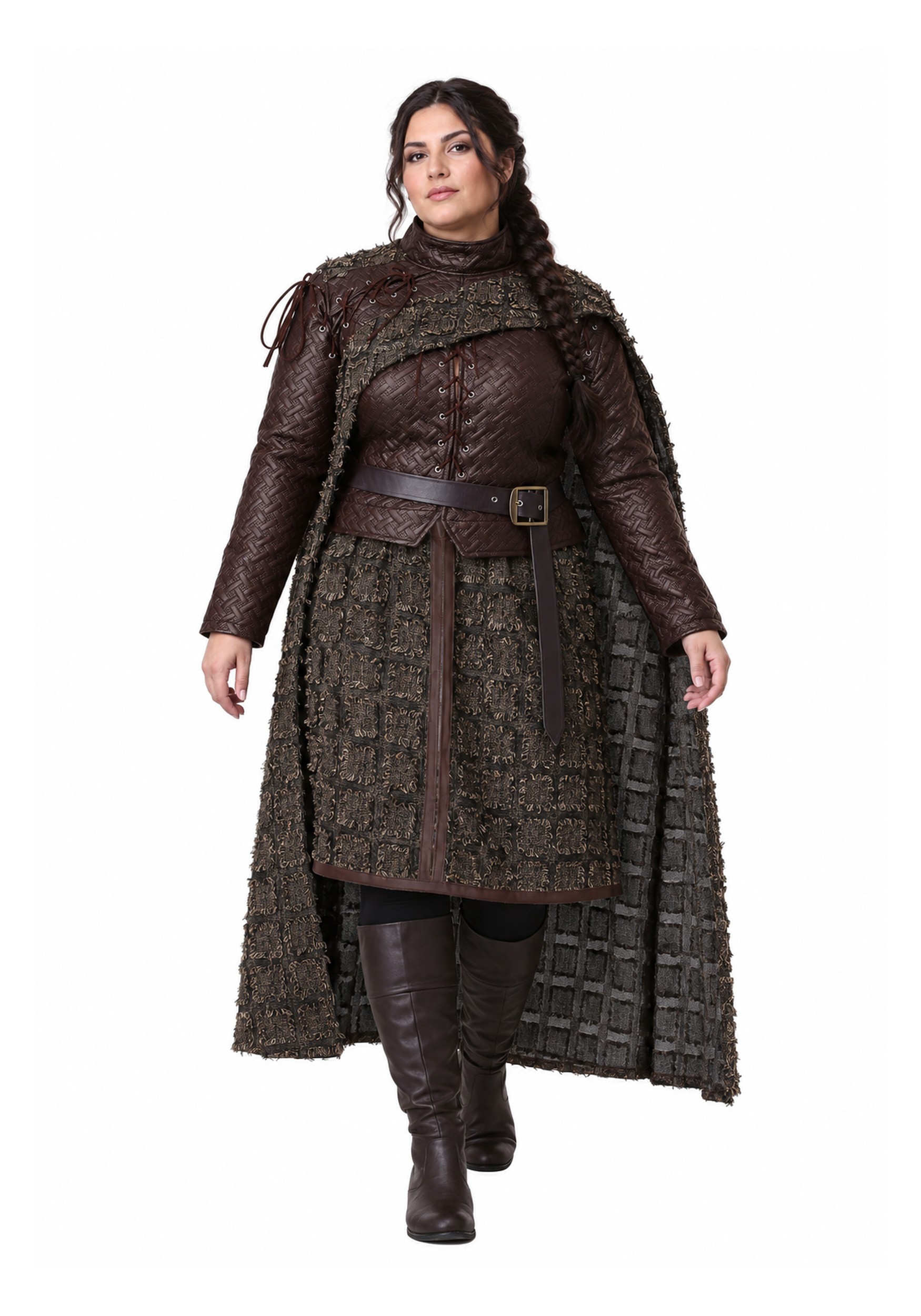 Plus Size Winter Warrior Costume for Womens