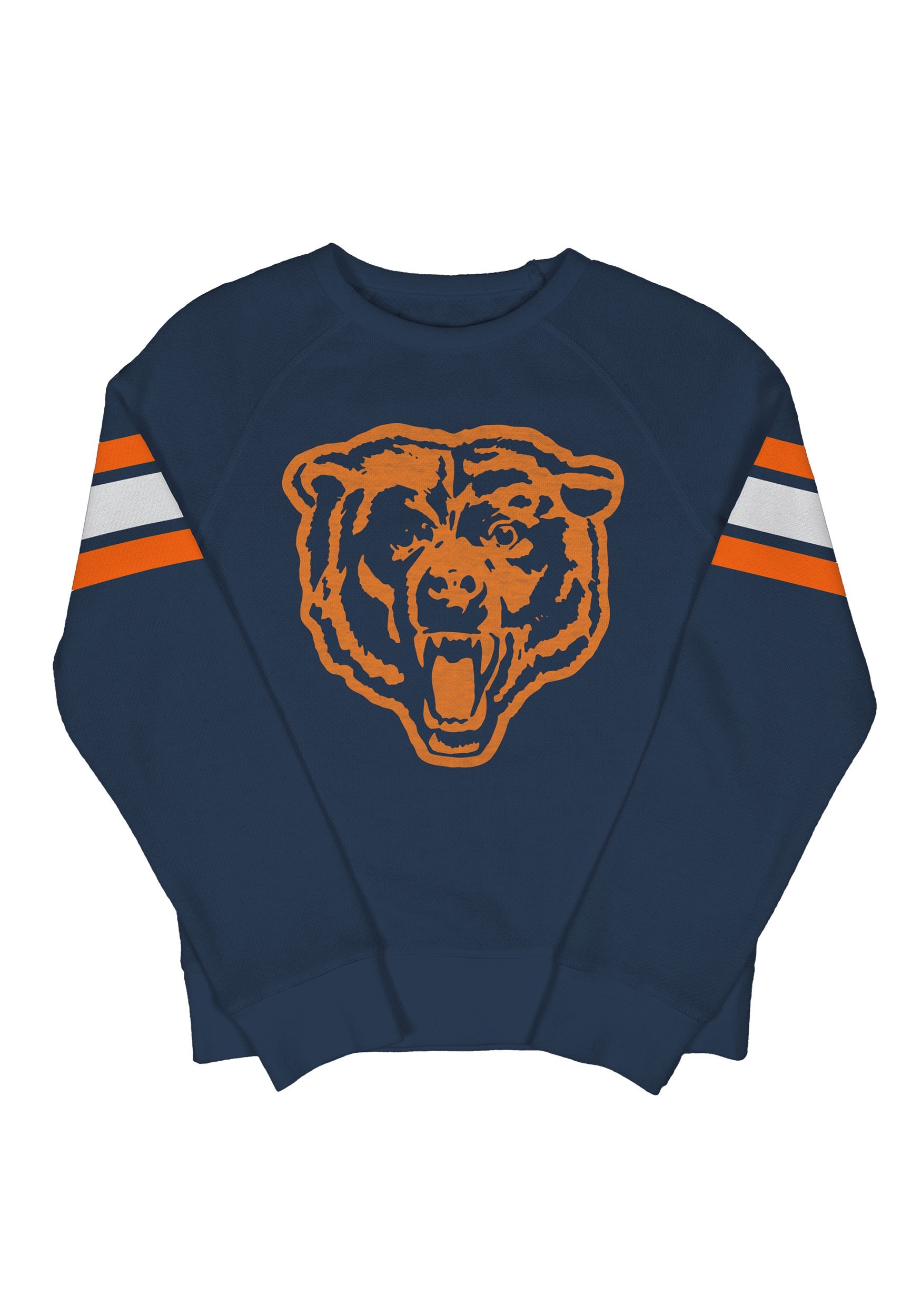 Chicago Bears Kids Fleece Navy Crewneck Sweater