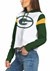 Green Bay Packers Womens Cropped Fleece Hoodie Alt 1