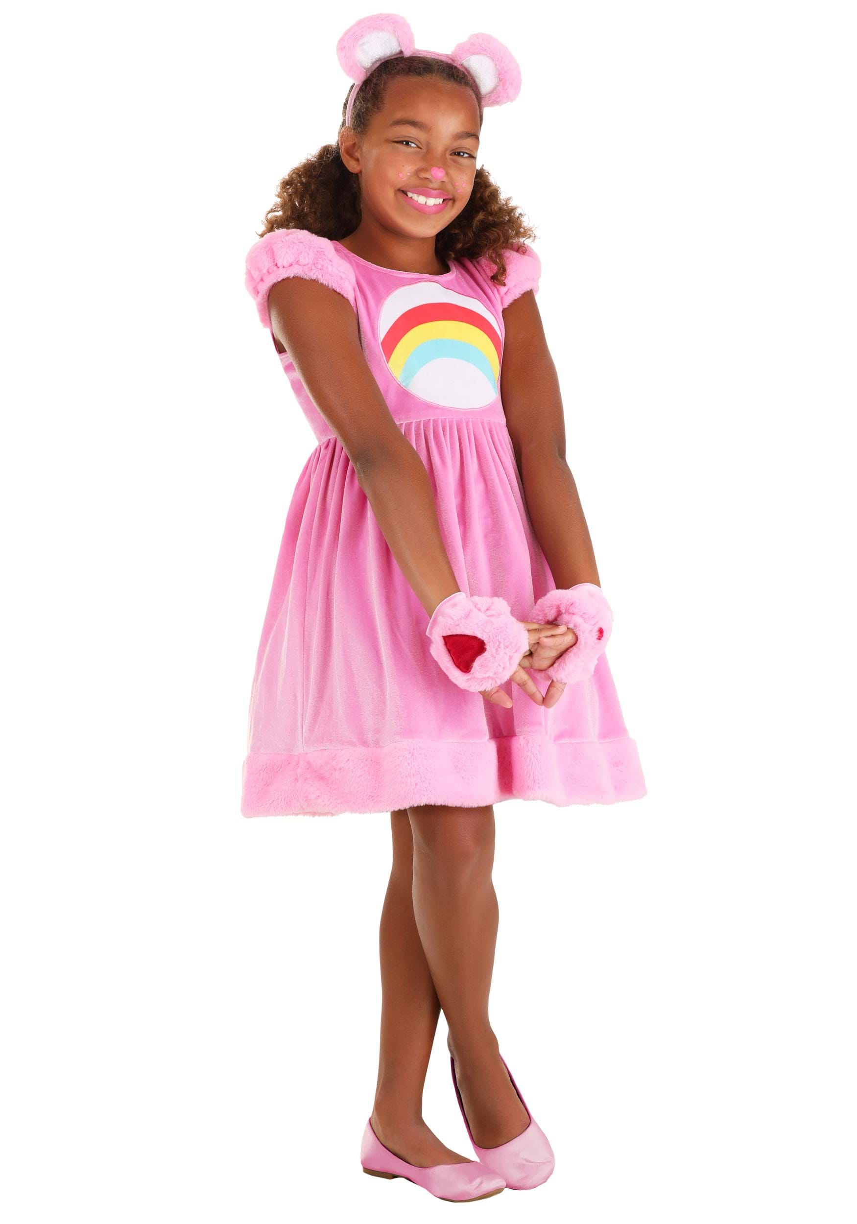Photos - Fancy Dress BEAR FUN Costumes Cheer  Party Dress Care  Costume for Kids Pink/Re 