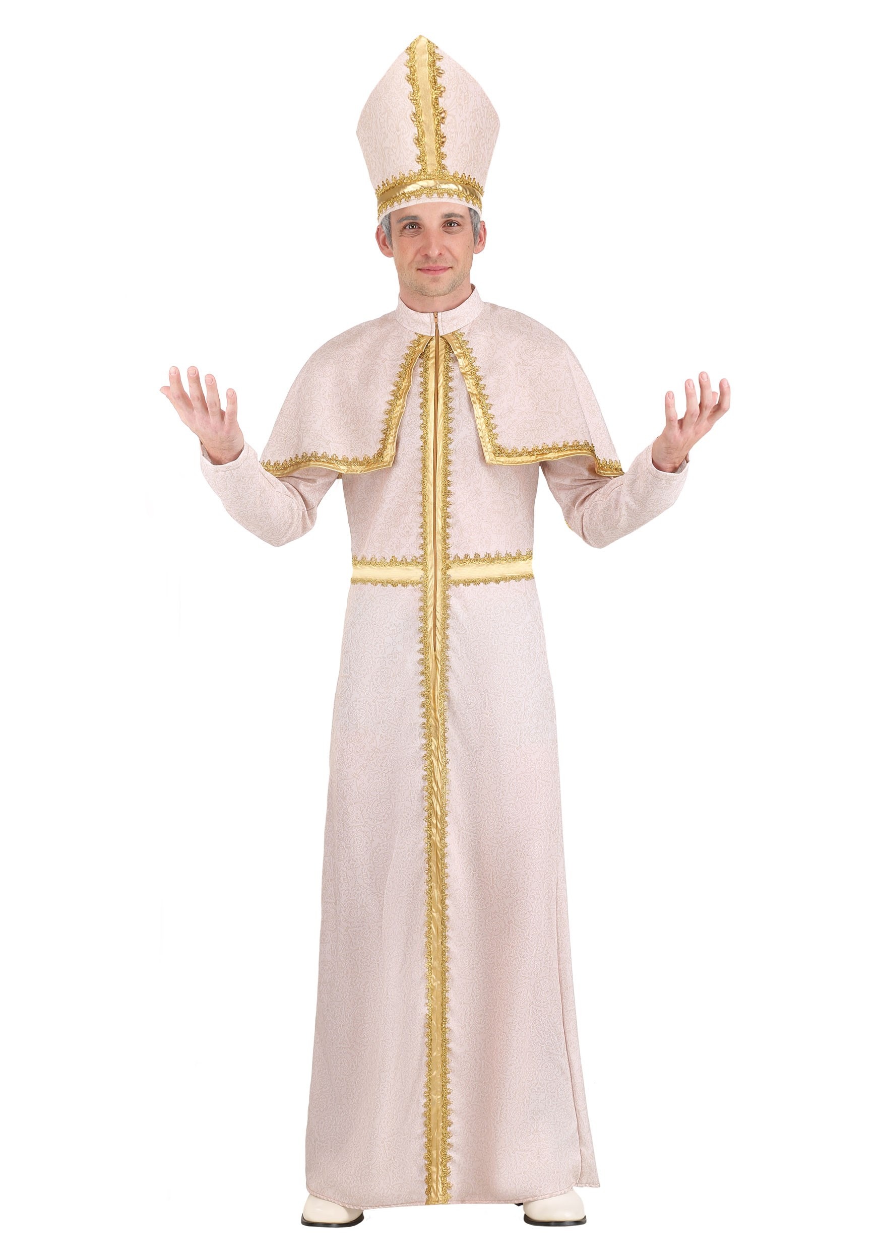 Photos - Fancy Dress FUN Costumes Catholic Pope Costume | Adult Religious Costumes Brown/Or