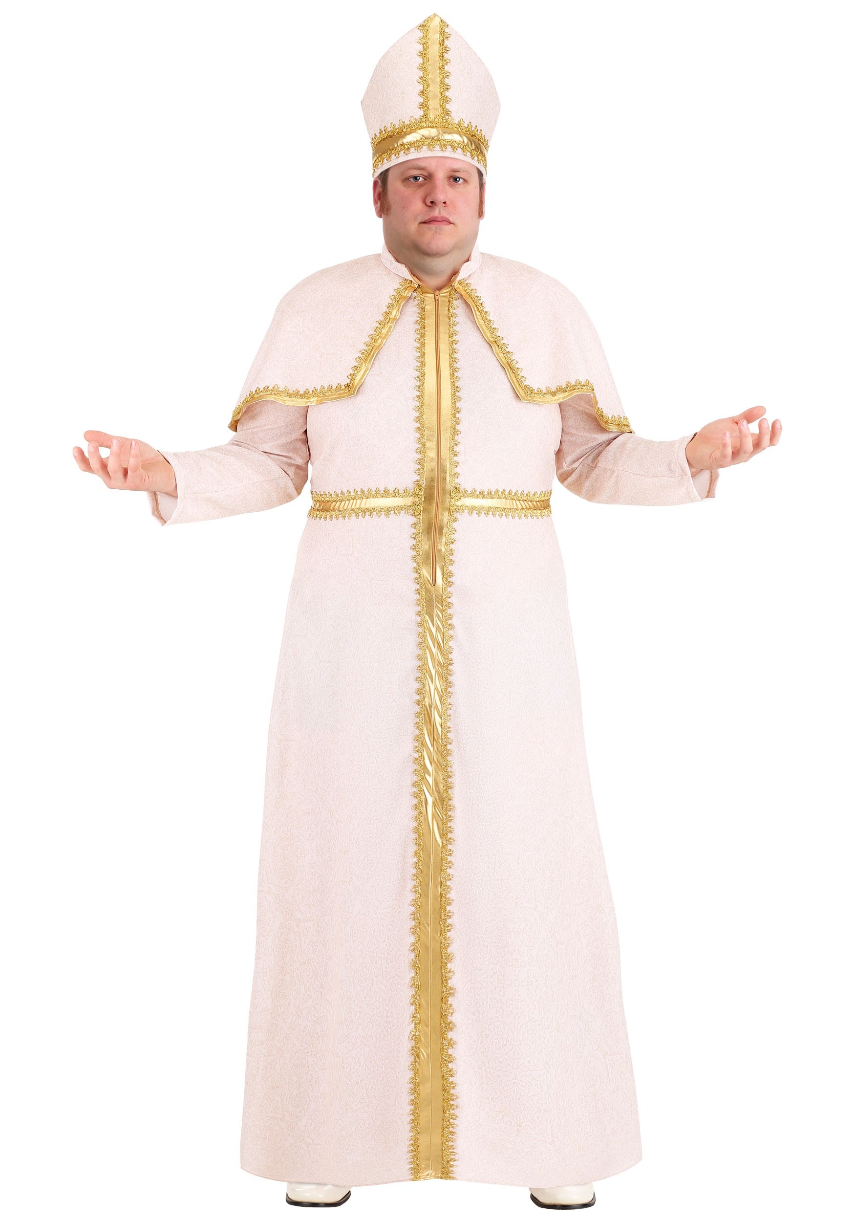Mens Plus Size Pious Pope Costume
