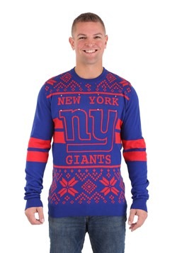 New York Giants 2 Stripe Big Logo Sweater Light Up 1
