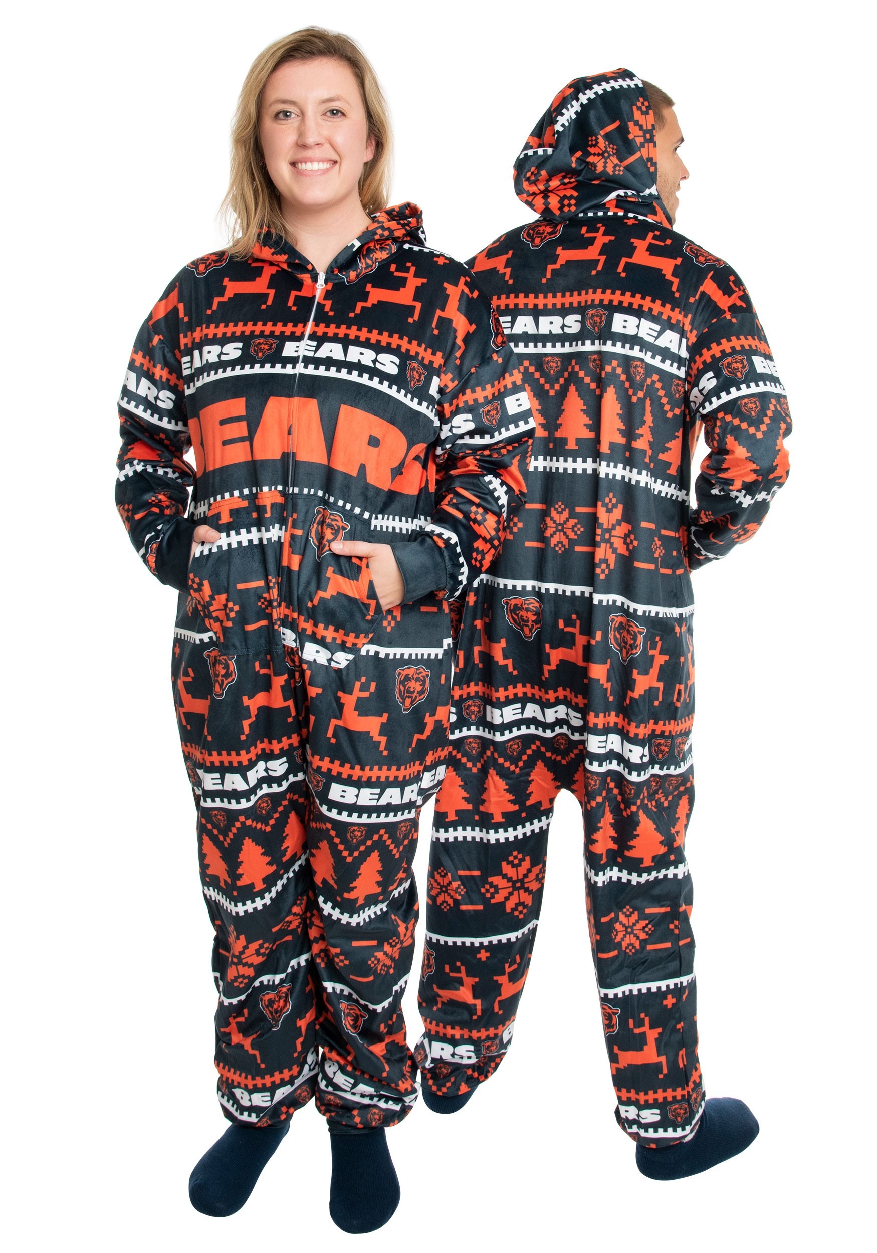 Chicago Bears Wordmark Onesie Pajamas