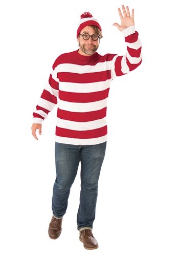 Where's Waldo Deluxe Adult Plus Size Costume
