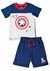 Captain America Tee and Terry Short Set Alt 1