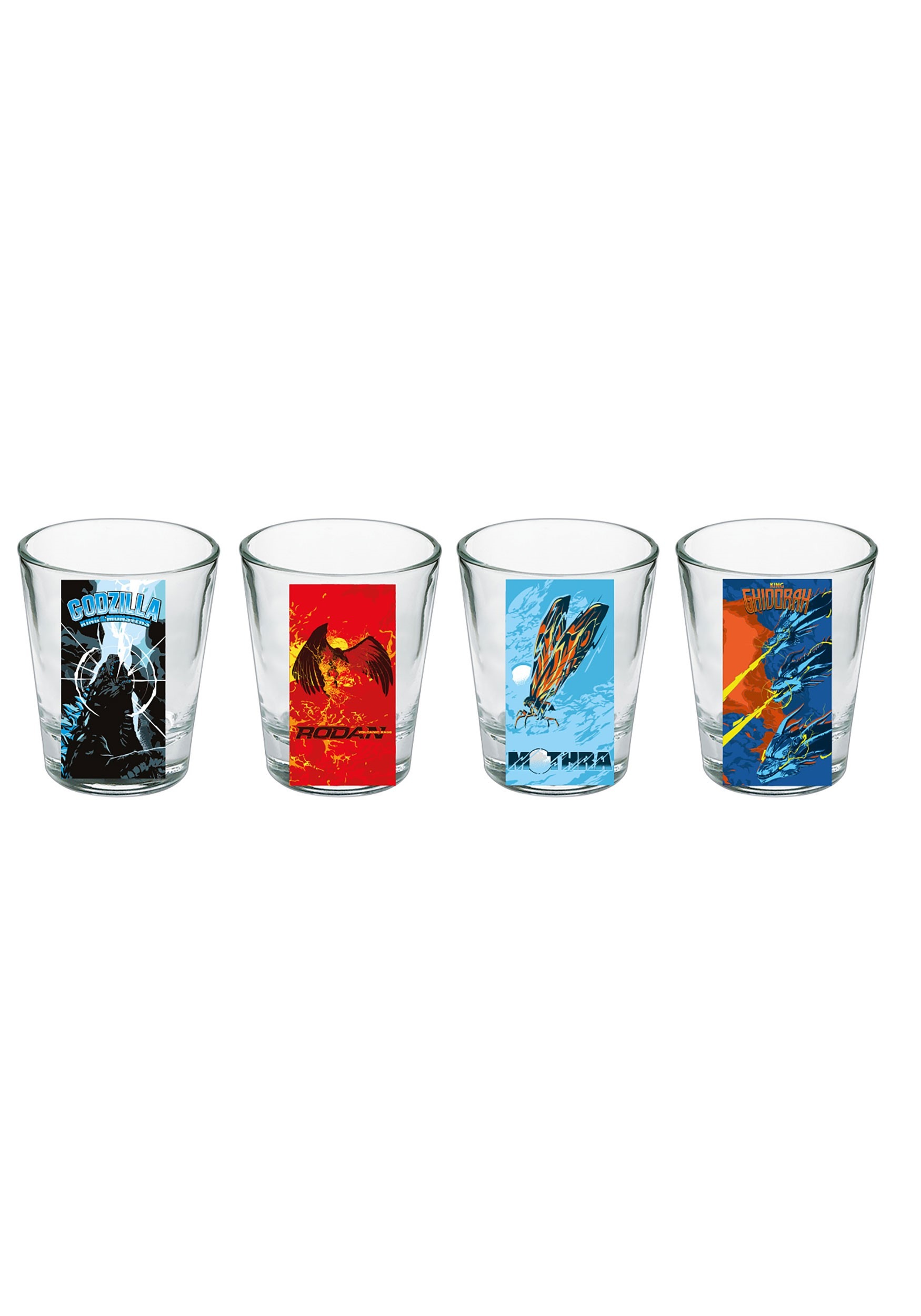 OFFICIAL RICK AND MORTY SET OF 4 SHOT GLASSES PARTY GLASS NEW AND GIFT BOXED