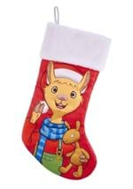 Llama Llama Stocking w/ White Faux Fur Cuff Alt 1