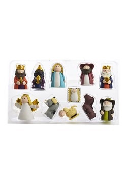 Claydough Nativity 11pc Figurine Set