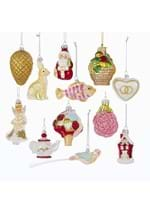 Noble Gems Glass Wedding 12pc Ornament Set Alt 1