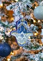 Noble Gems Glass Hamsa Hand Hanukkah Ornament