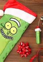 Rick & Morty Pickle Rick Stocking w/ Santa Hat Alt 2