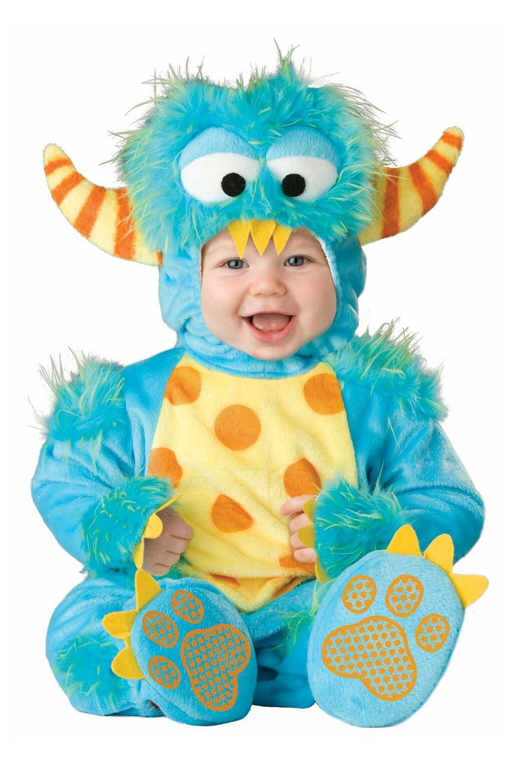 Photos - Fancy Dress Character In  Monster Costume for Infant's Blue/Orange/Yellow IN602 