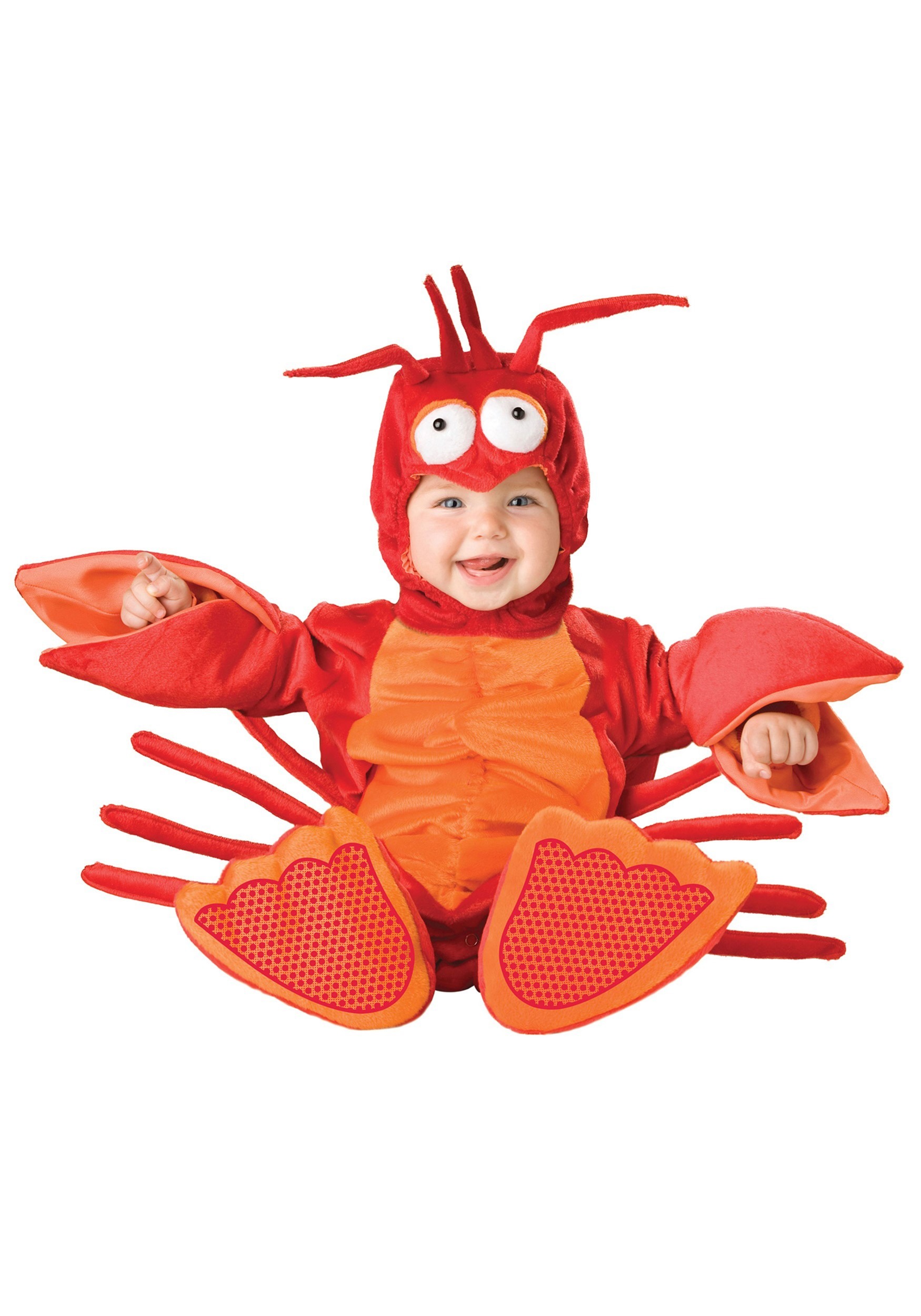 Photos - Fancy Dress Character In  Infant Red Lobster Costume Orange/Red IN6025 
