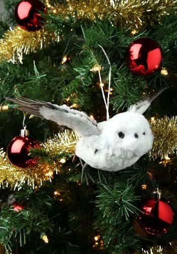 Gray Flying Owl Ornament-0
