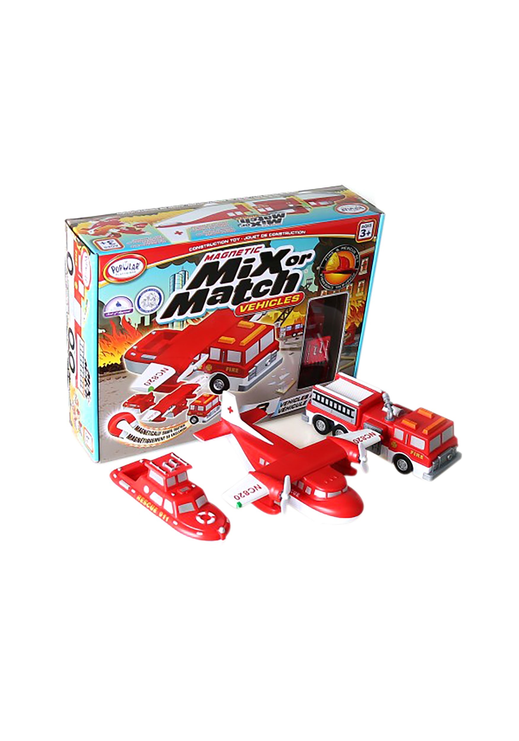 Magnetic Mix or Match Fire & Rescue Vehicles