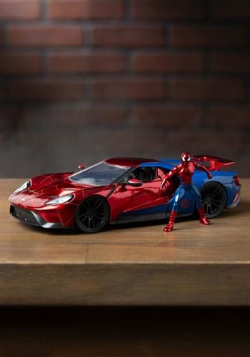 Spider-Man & Ford GT 1:24 Die-Cast Vehicle w/ Figu-1