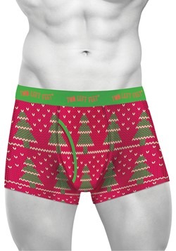 Two Left Feet 'Knit Wit' Christmas Trees Men's Trunk Boxer B