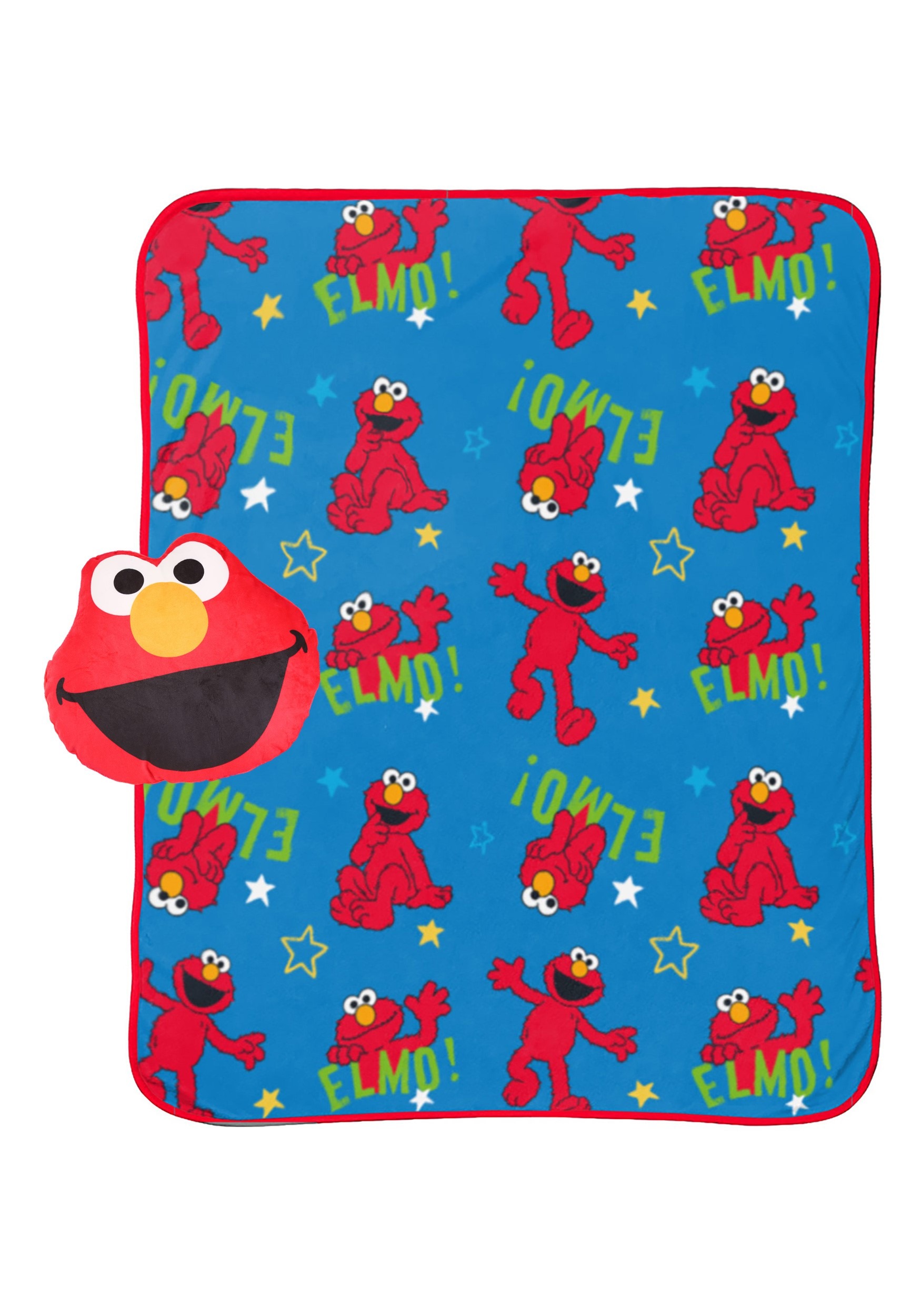 sesame street plush blanket