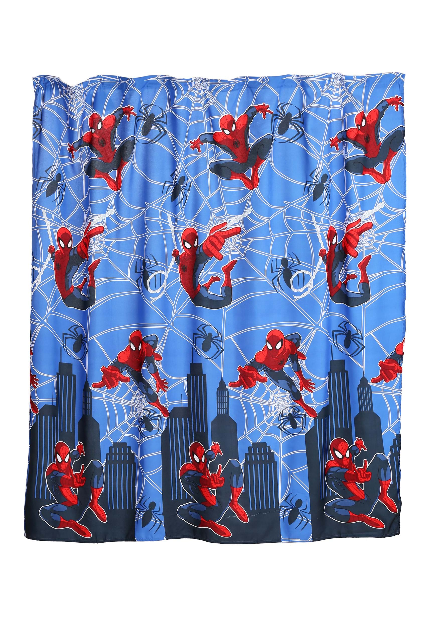 Funny Deadpool In The Bathroom Print Shower Curtain Size 48x72 60x72 66x72 Inch