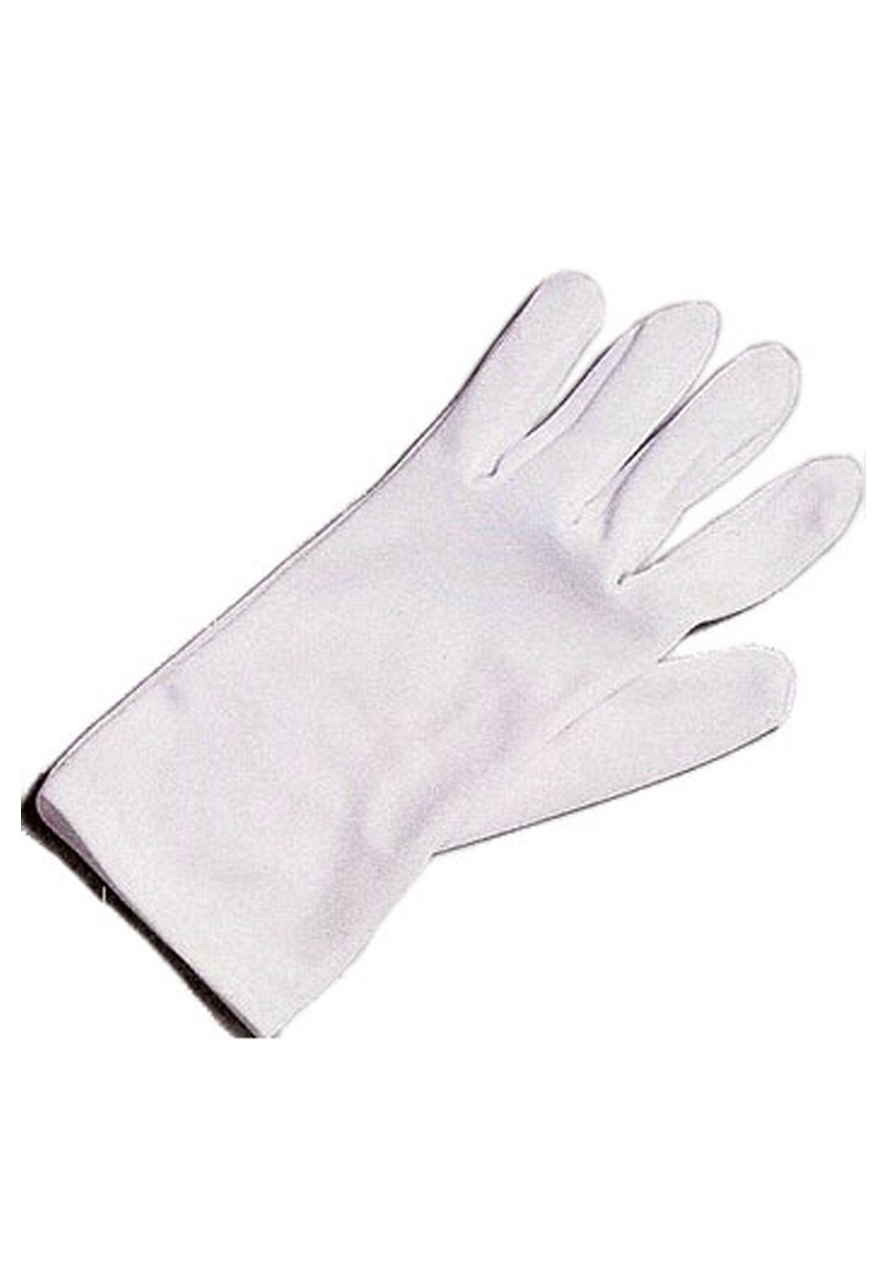 Superhero White Unisex Gloves