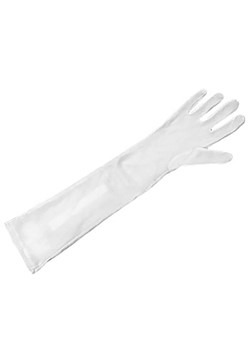 Women's Long White Gloves