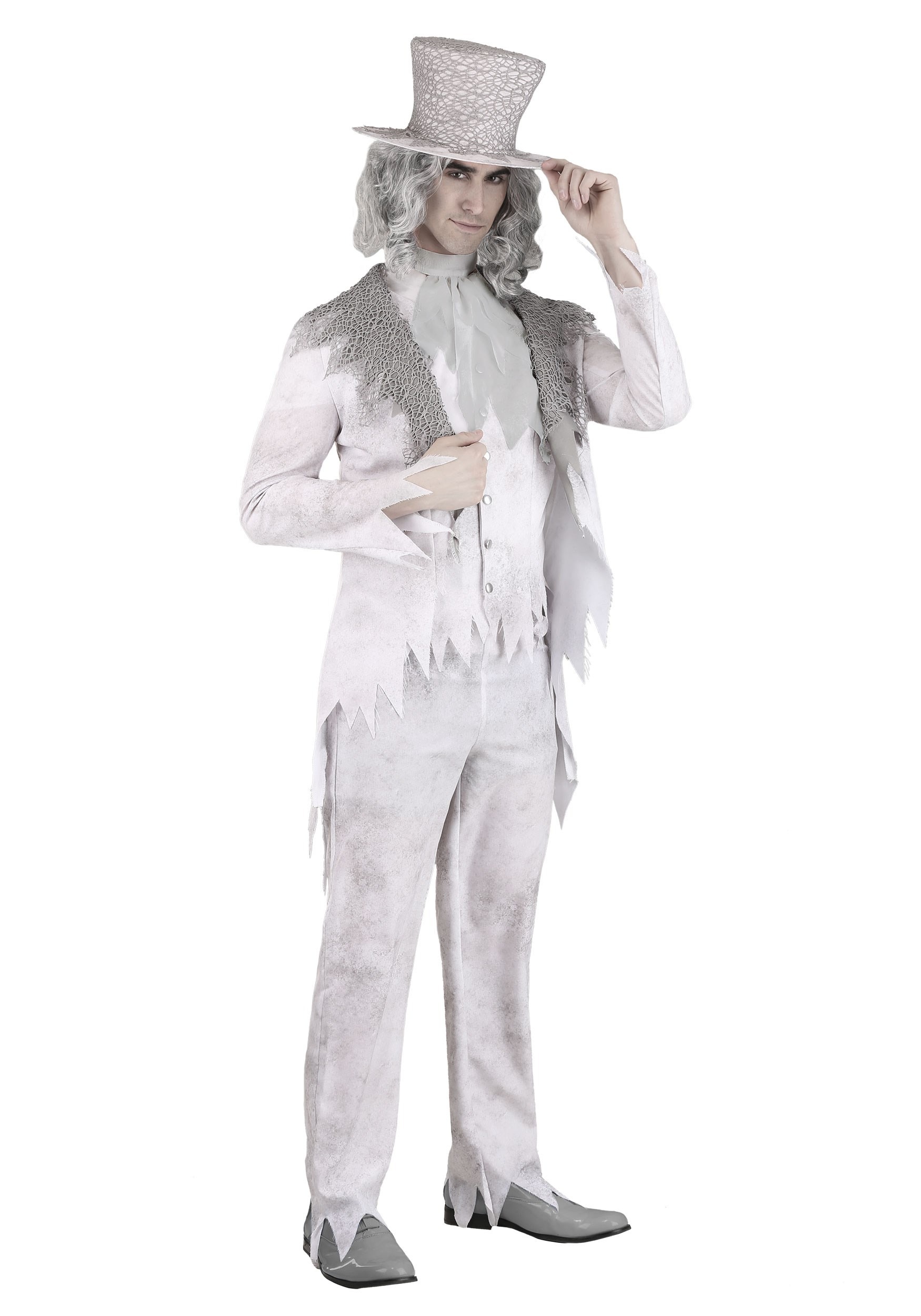 Photos - Fancy Dress GHOST FUN Costumes Victorian  Costume for Men Gray/White FUN1050AD 