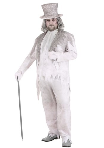Mens Plus Size Victorian Ghost Costume