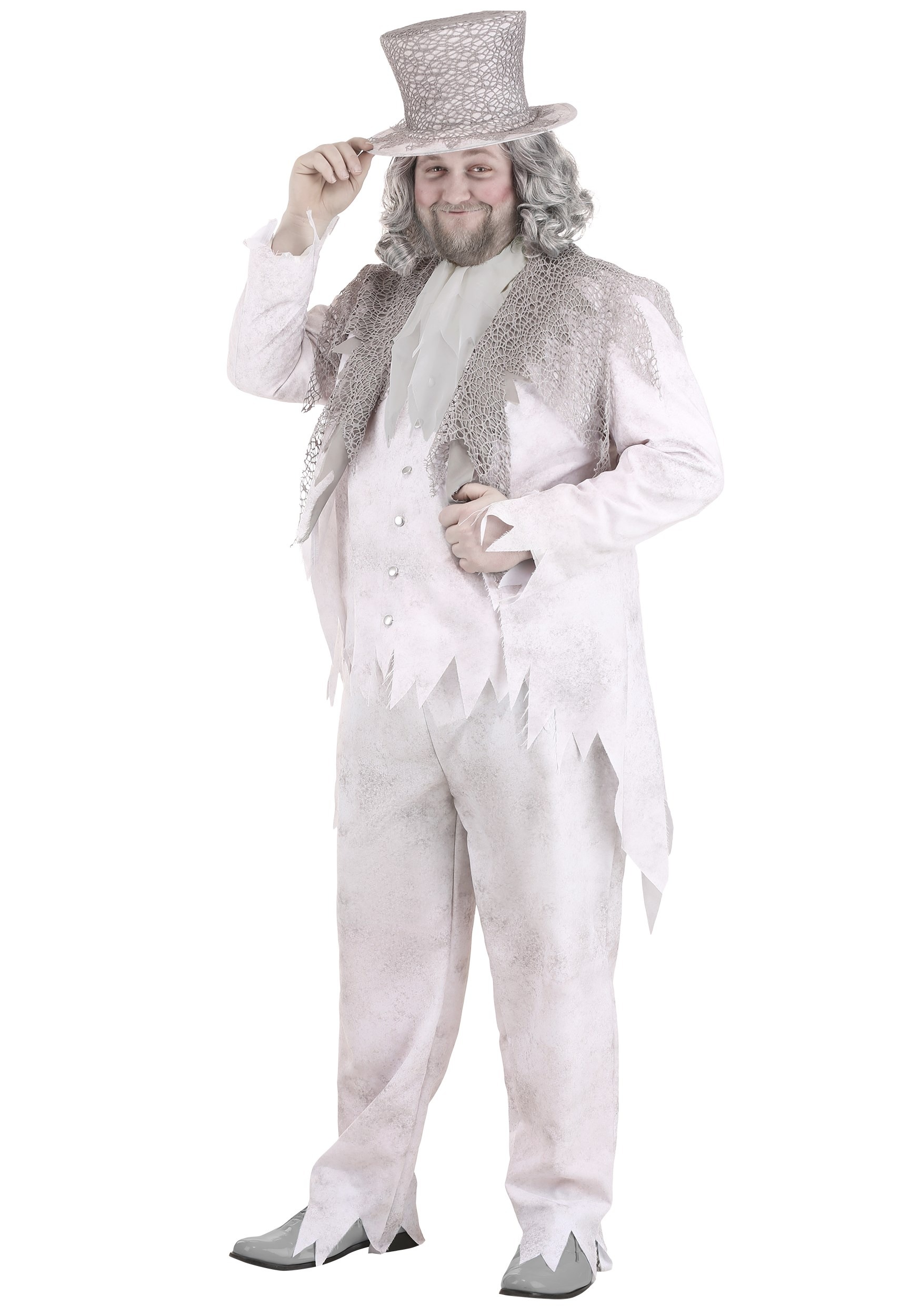 Photos - Fancy Dress GHOST FUN Costumes Plus Size Men's Victorian  Costume Gray FUN1050PL 