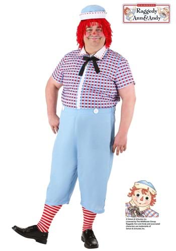 Plus Size Mens Raggedy Andy Costume