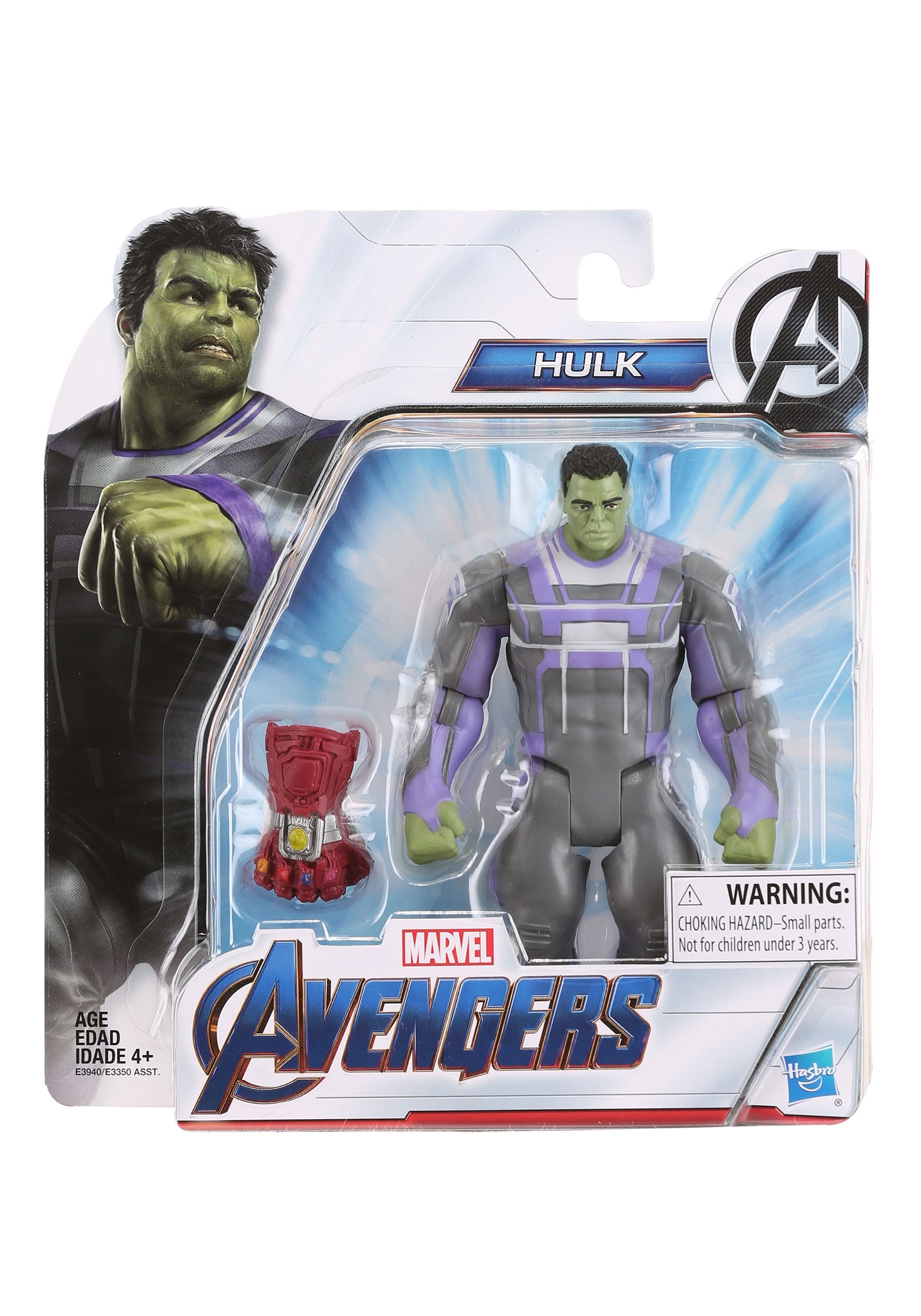 AVENGERS End Game  MOVIE Hulk team Suit 6 inch Deluxe  Figure HASBRO TOY NEW! 