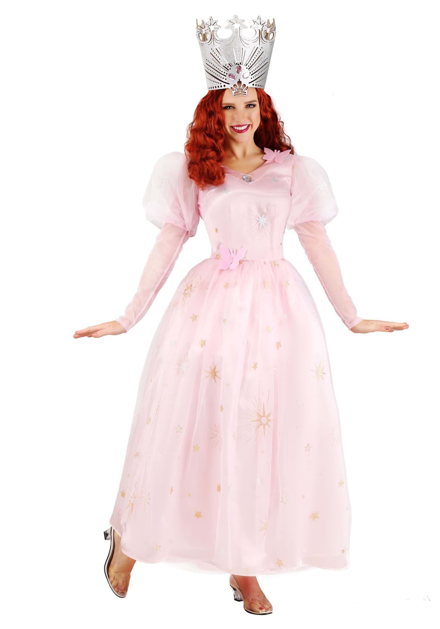 Photos - Fancy Dress Wizard Jerry Leigh  of Oz Glinda Adult Costume Pink/Gray FUN1706AD 