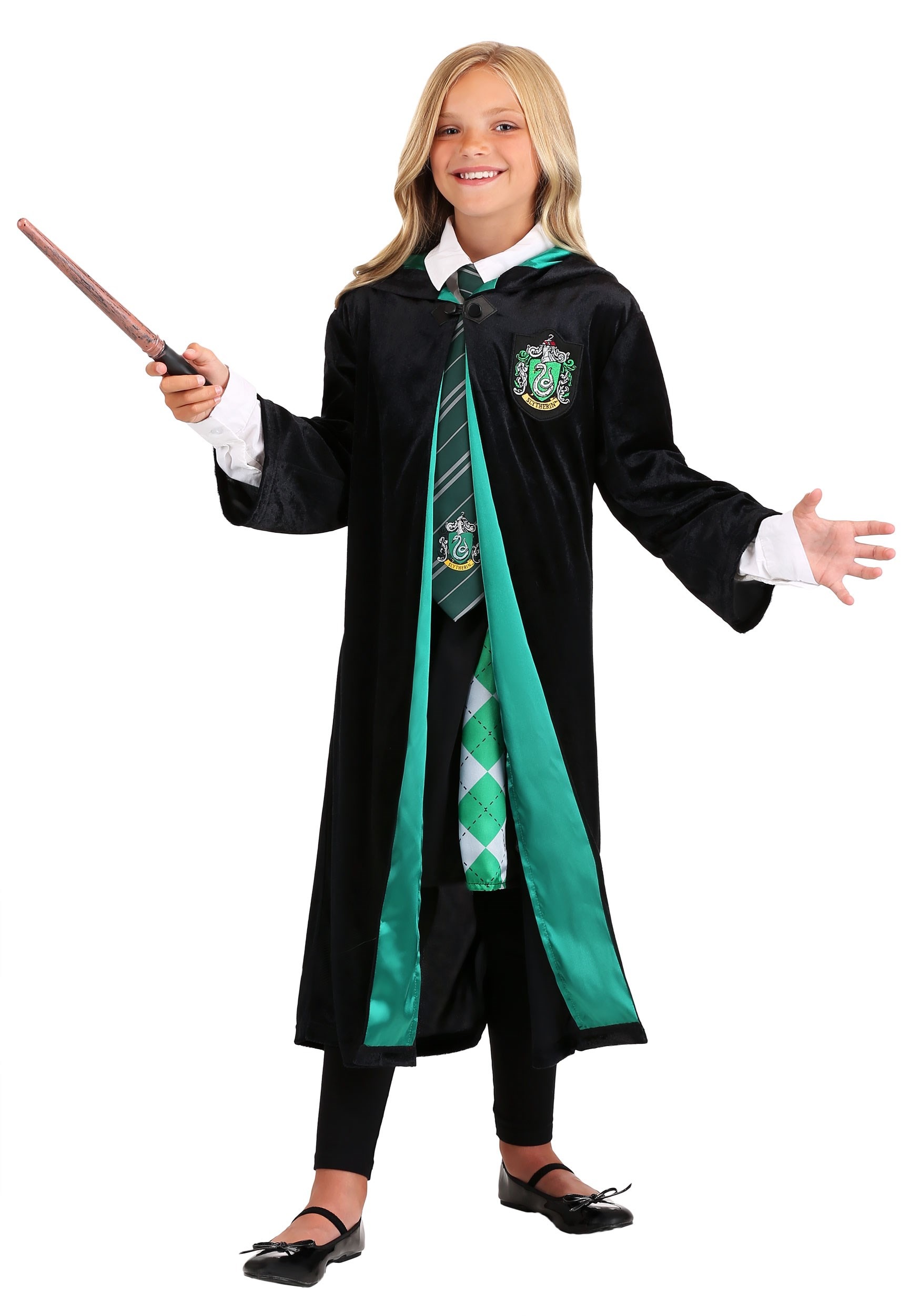 Harry Potter Slytherin Robe Kit Costume kids