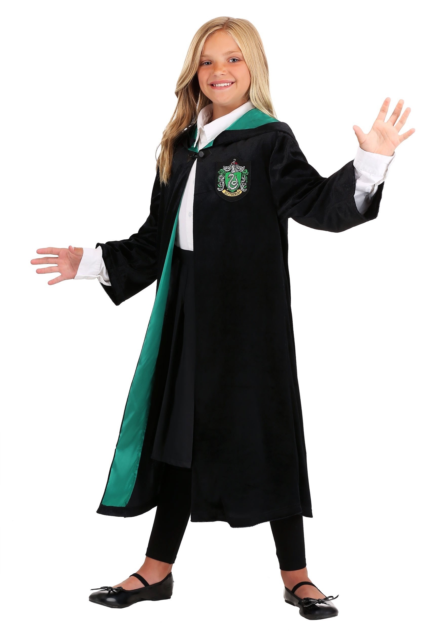 Unisex Student Slytherin Robe Uniform Coat Costume Adult