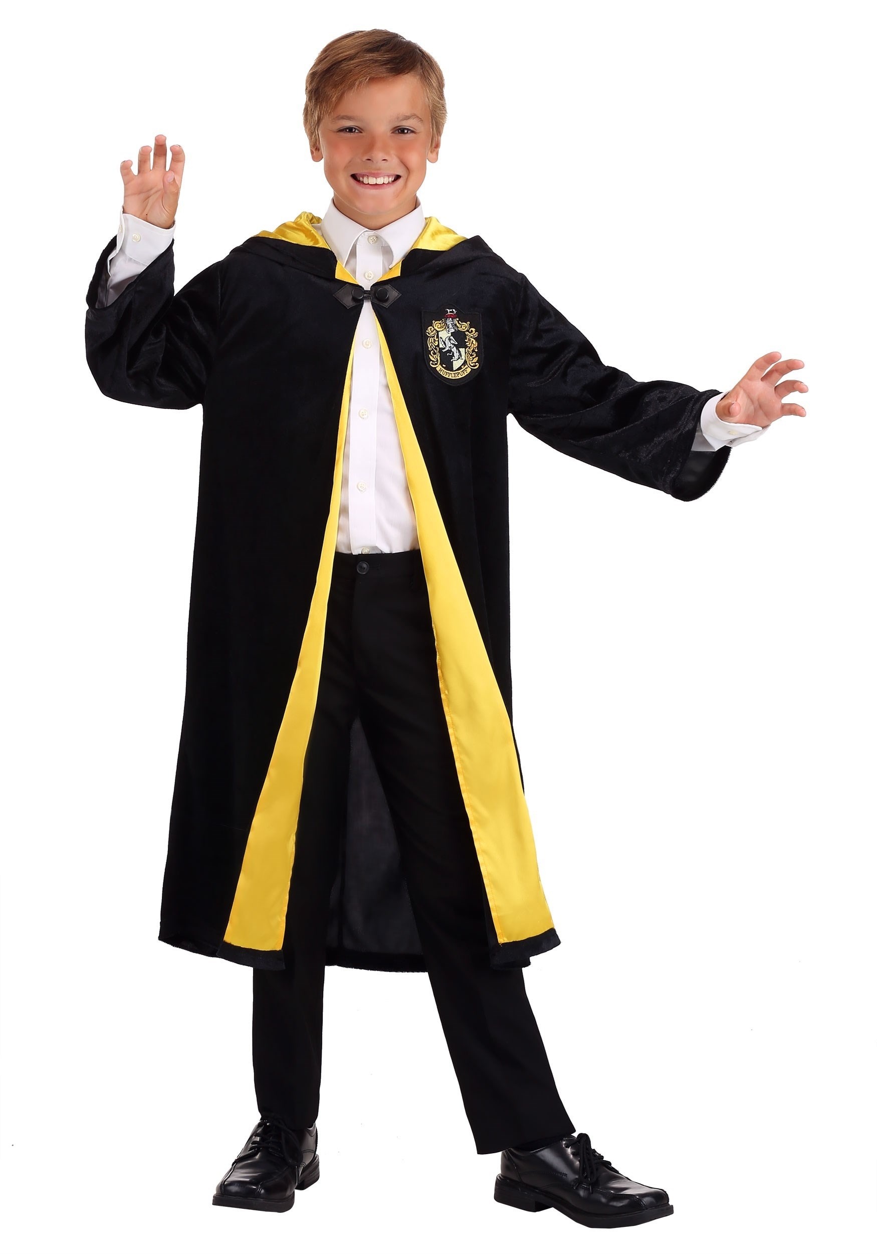 Official License Harry Potter Hufflepuff Scarf Costume for Kid Holloween Cosplay 
